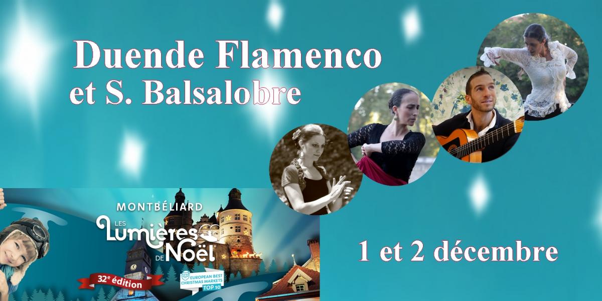 Duende flamenco au marche de noel de montbeliard 2018