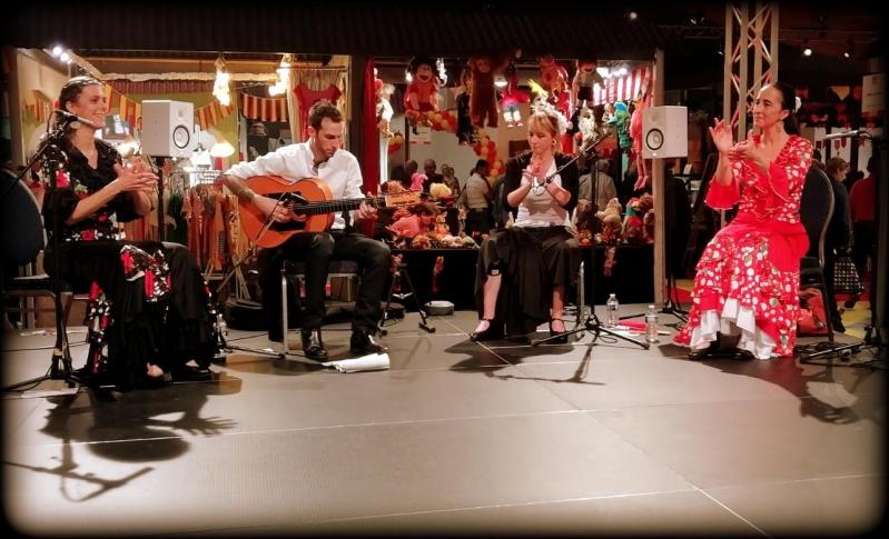Duende flamenco flamencura a la foire comtoise mai 2019 guitare et palmas 1