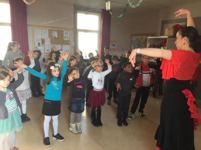 Classe cp et clex ecole fanart parcours culturel 2018 duende flamenco 2