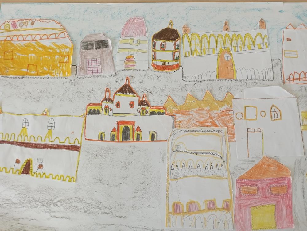 Dessin la farandole aux couleurs ecole bruyere